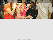 Tablet Screenshot of coloursproductions.com